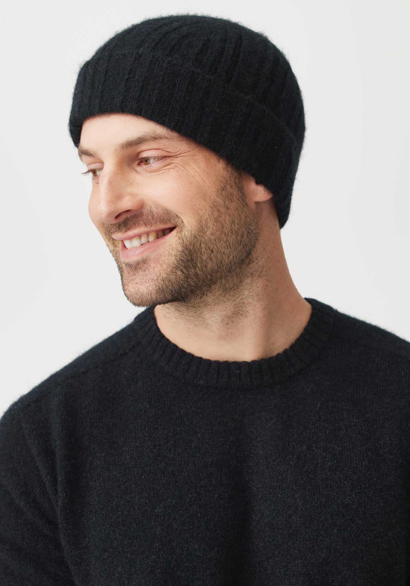 Rib Beanie - Jet/Black | Man