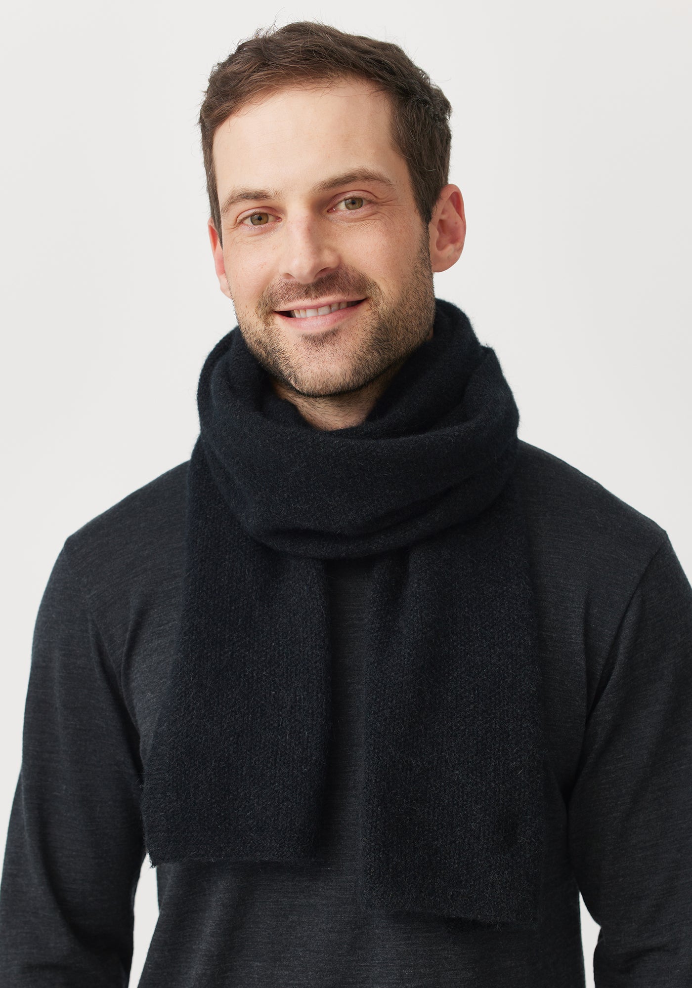 Moss Scarf - Jet | Man