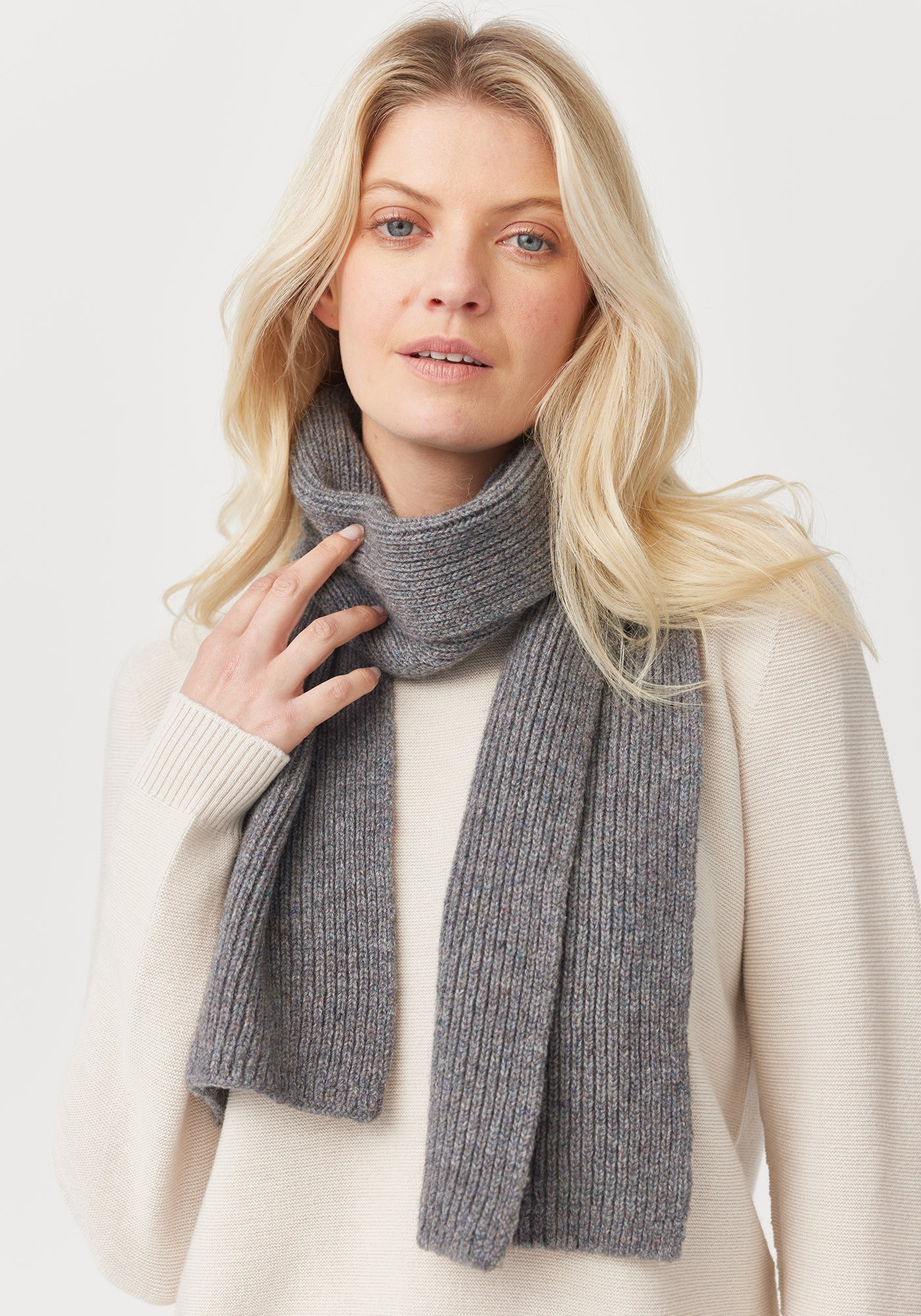 Rubbish Scarf - Denim Jumble | Woman