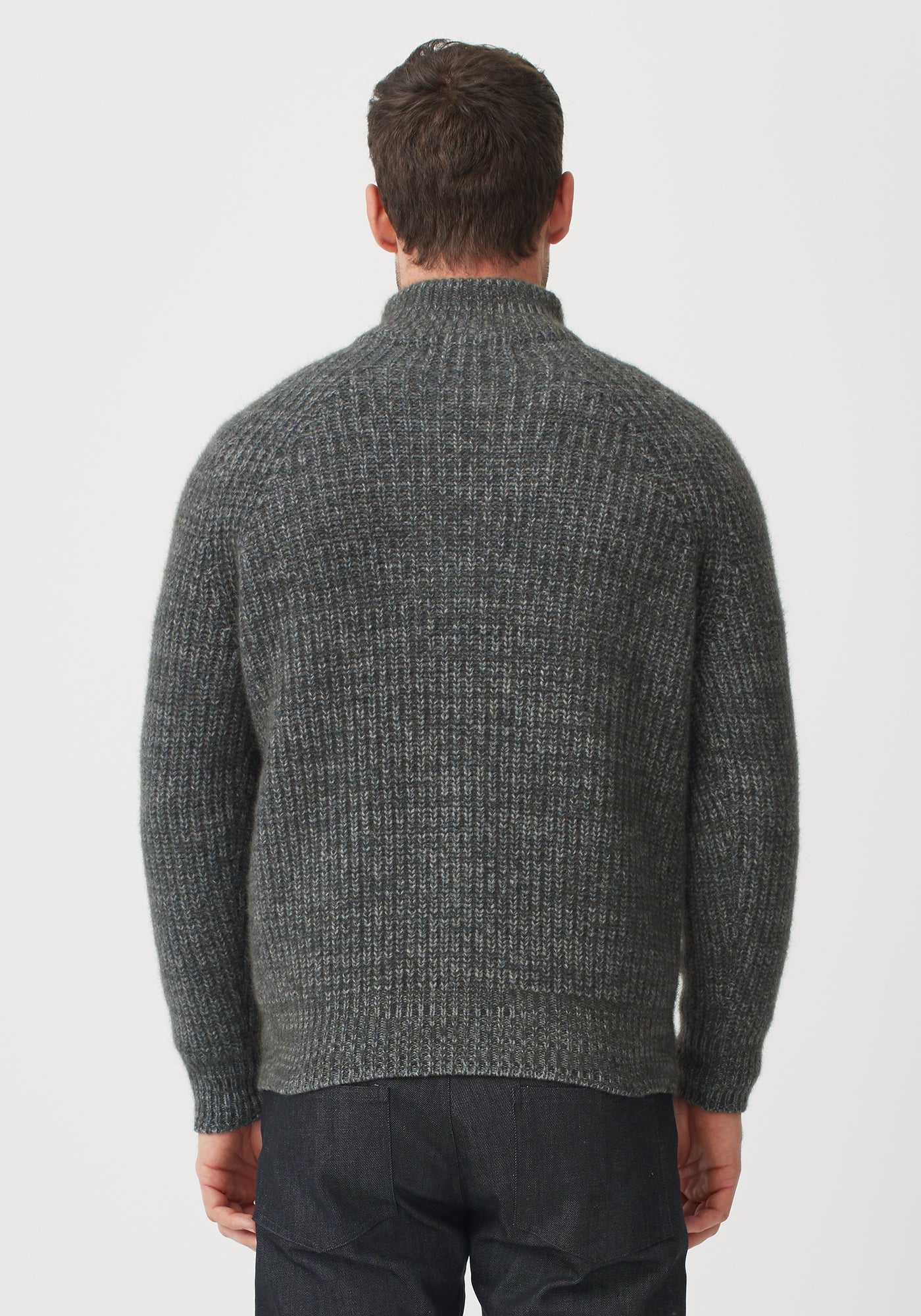 Kenzie Zip Sweater - Shadow/Bluestone Mix | Man