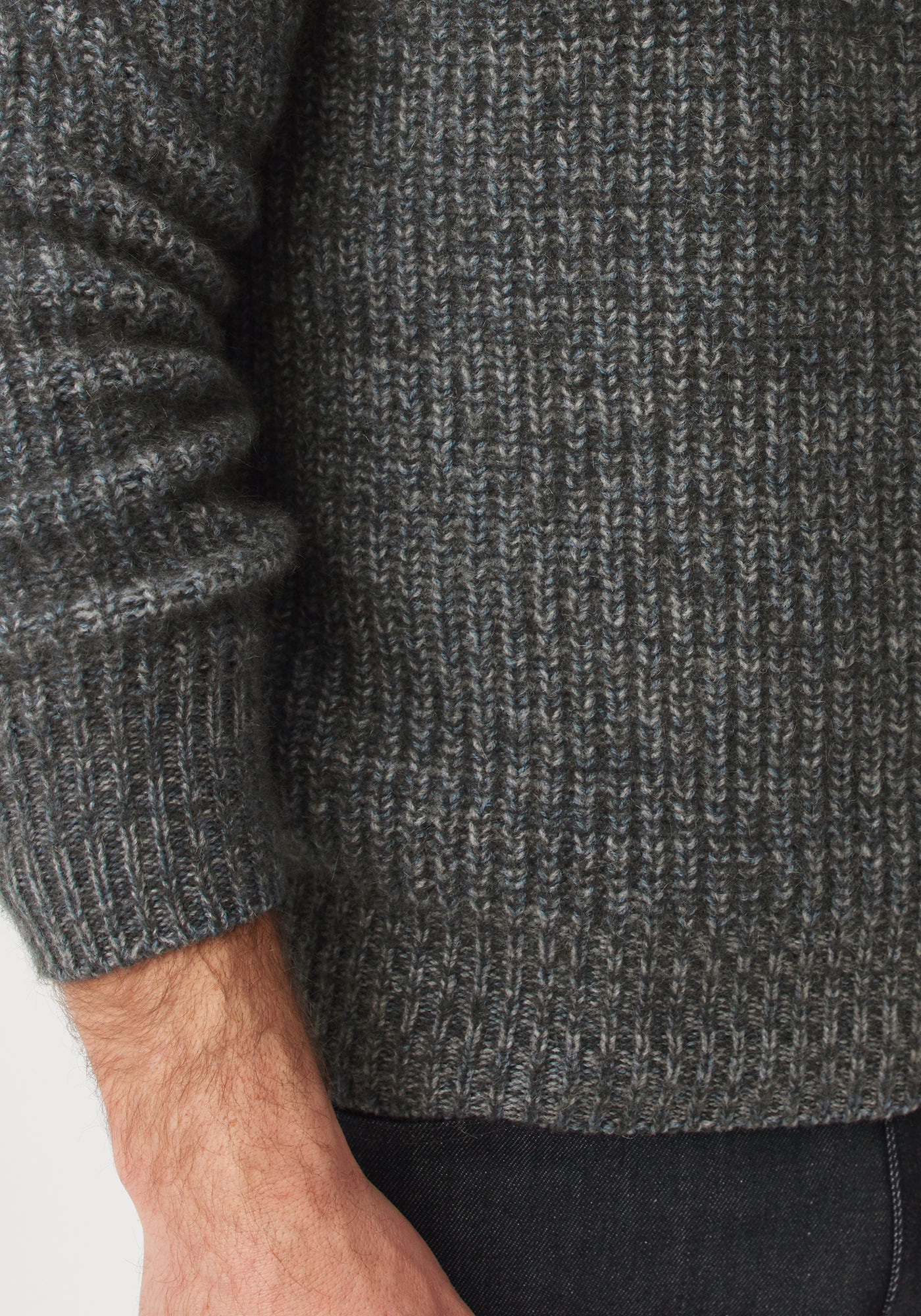 Kenzie Zip Sweater - Shadow/Bluestone Mix | Man