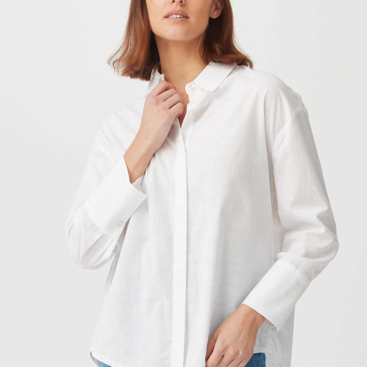 Franka Embroidered Shirt - White