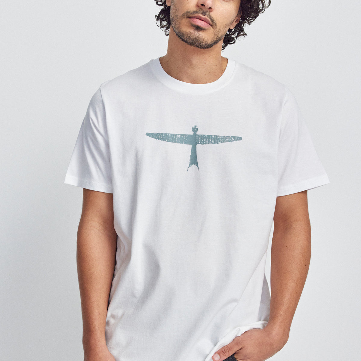 Mens Project U Tee - White/Sage – Untouched World