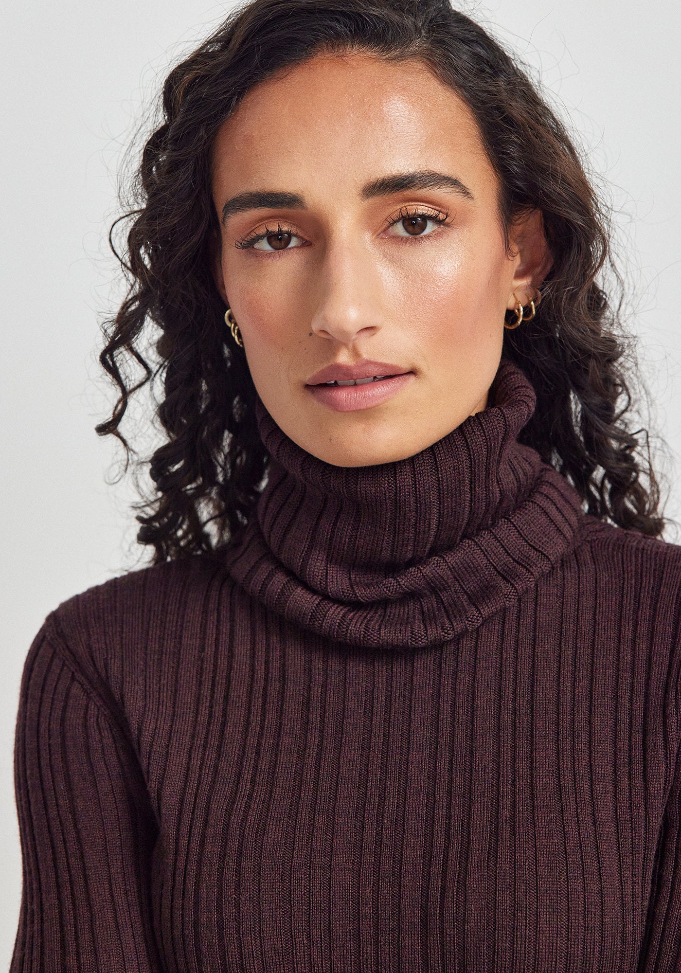 Rib Merino Snood - Noirberry | 100% ZQRX™ Merino | Ribbed Knit