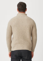 Kenzie Zip Sweater - Latte/Ecru | Man