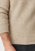 Kenzie Zip Sweater - Latte/Ecru | Man