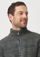 Kenzie Zip Sweater - Shadow/Bluestone Mix | Man