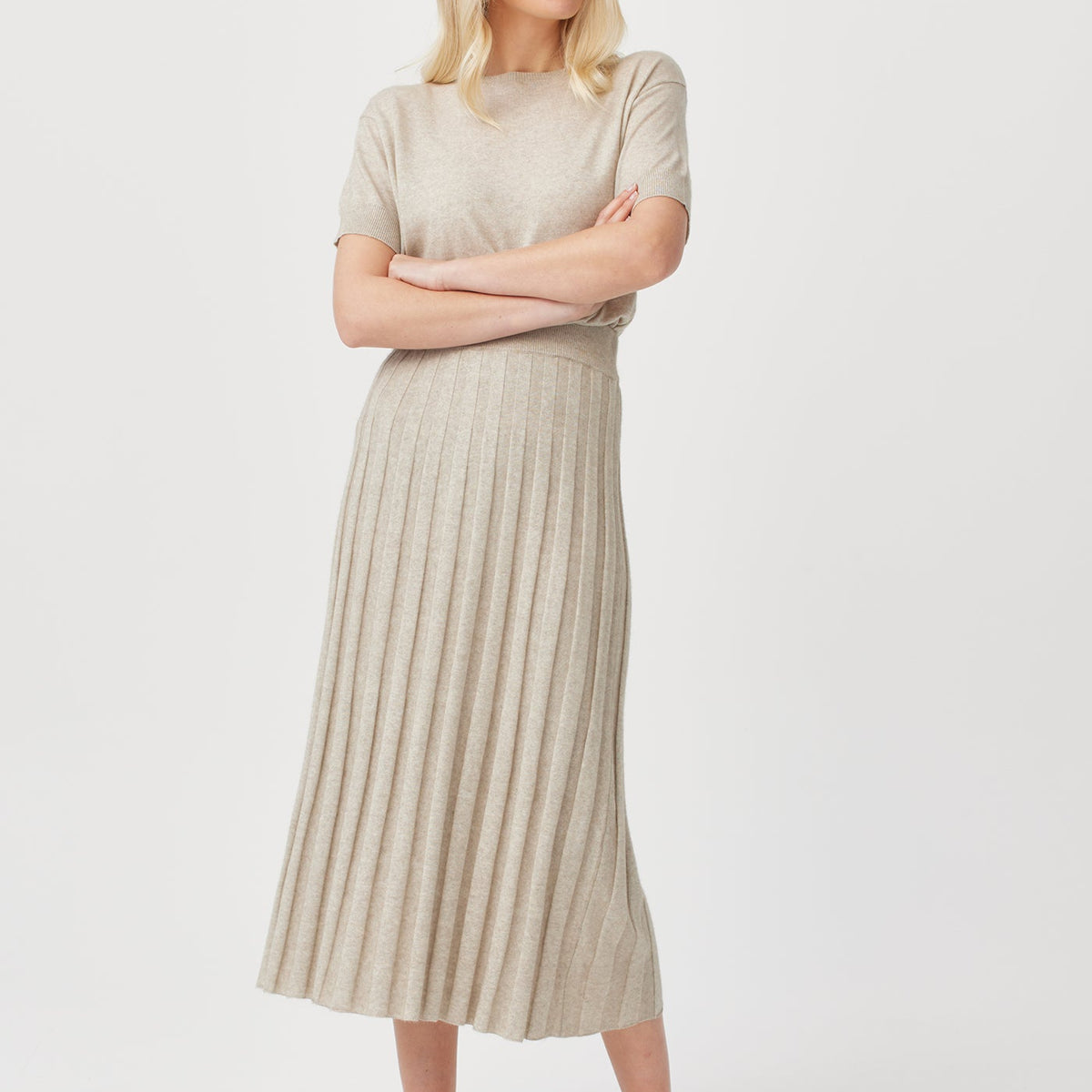 Ella Knit Skirt - Pumice