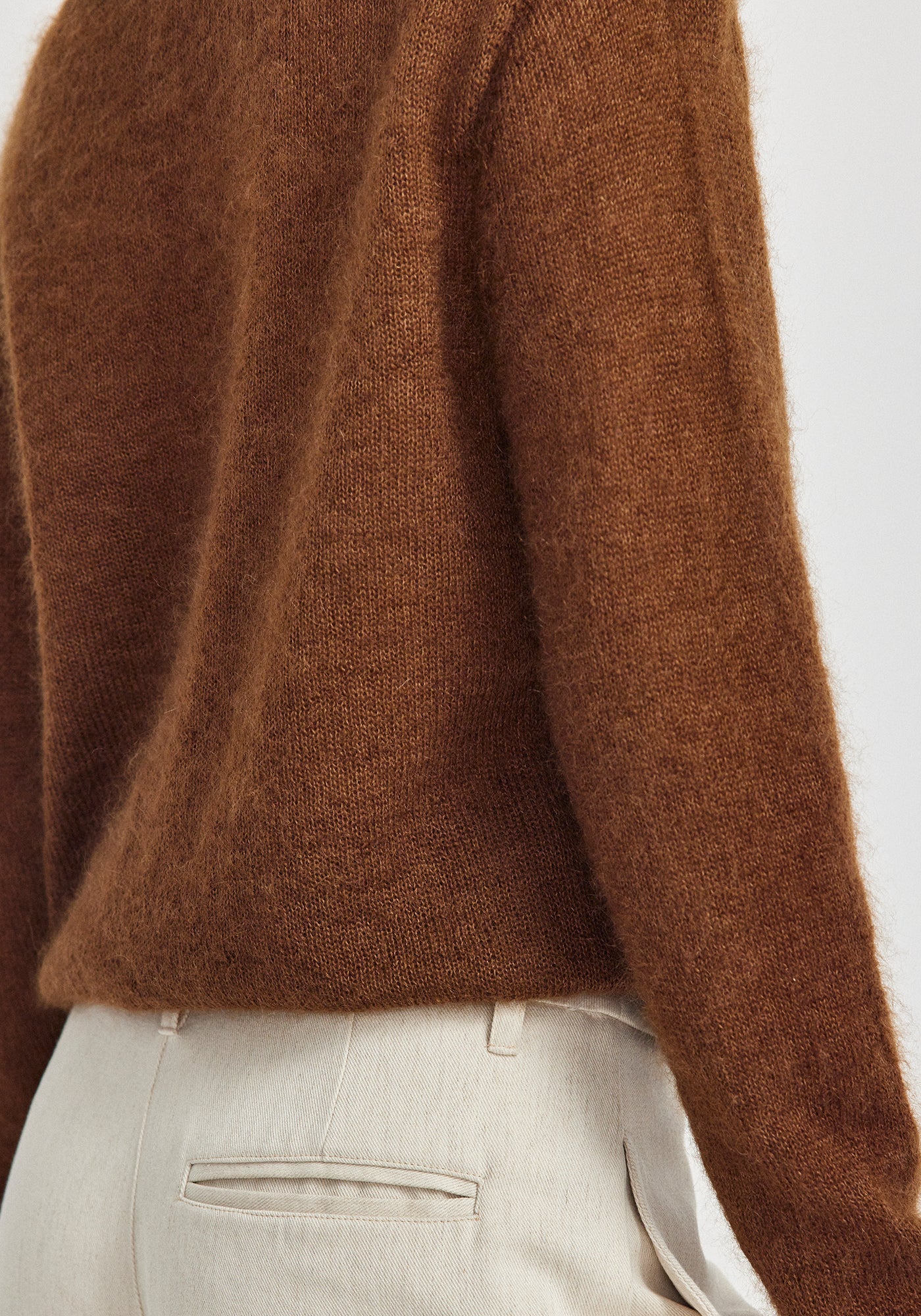 Muse Sweater - Gingerbread | Super Kid Mohair & Silk | Luxury