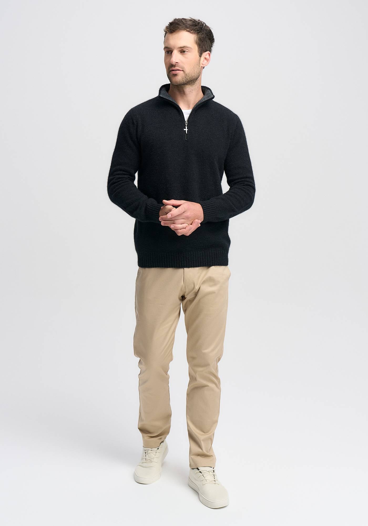 Estuary Half Zip - Jet/Slate – Untouched World