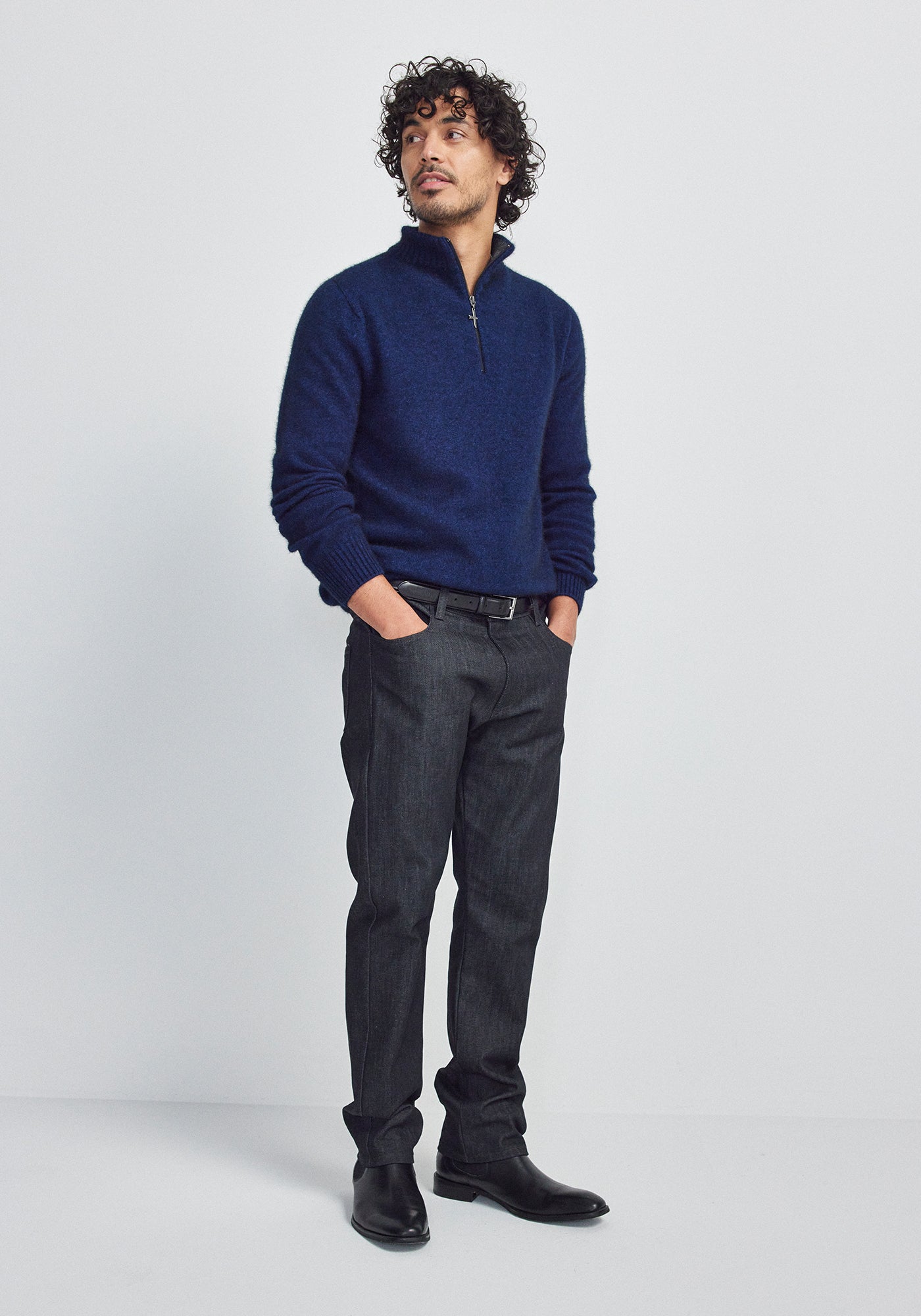 Estuary Half Zip - Zephyr/Slate – Untouched World