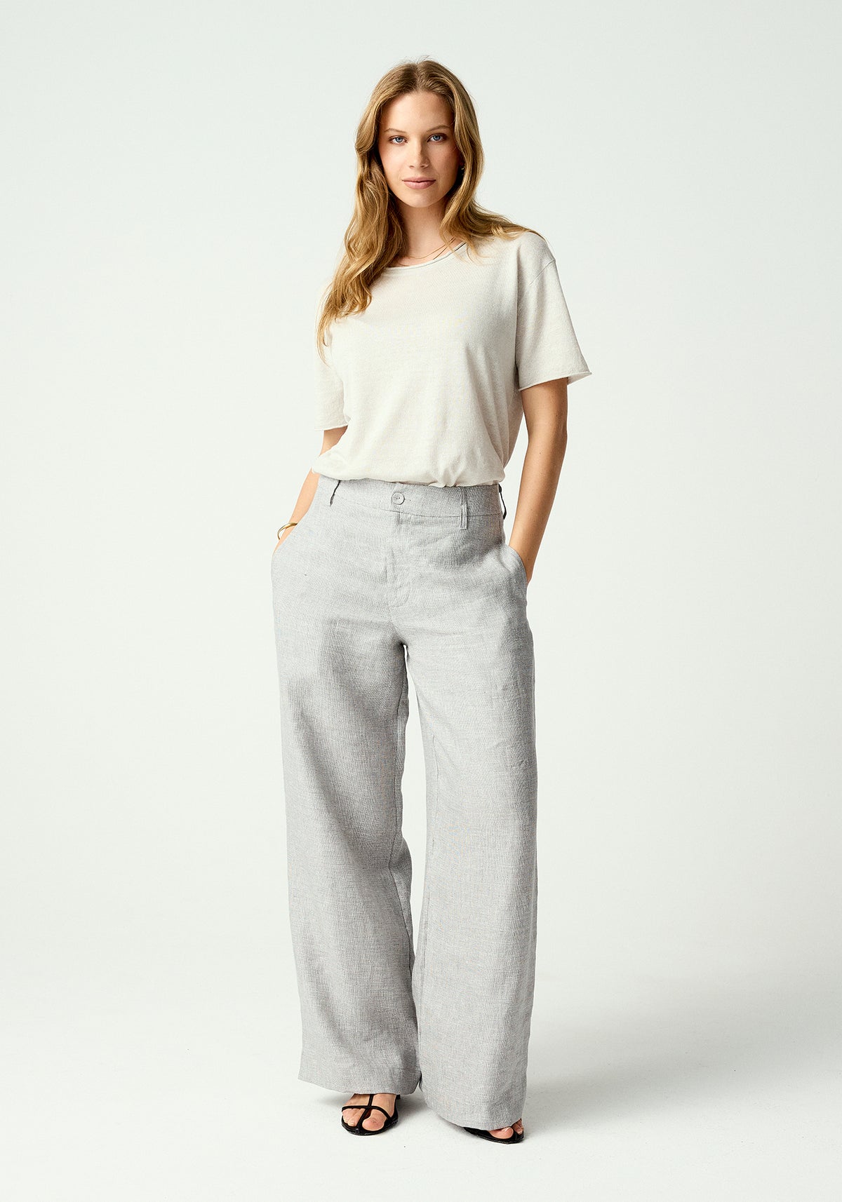 Elias Pant Greige Fleck
