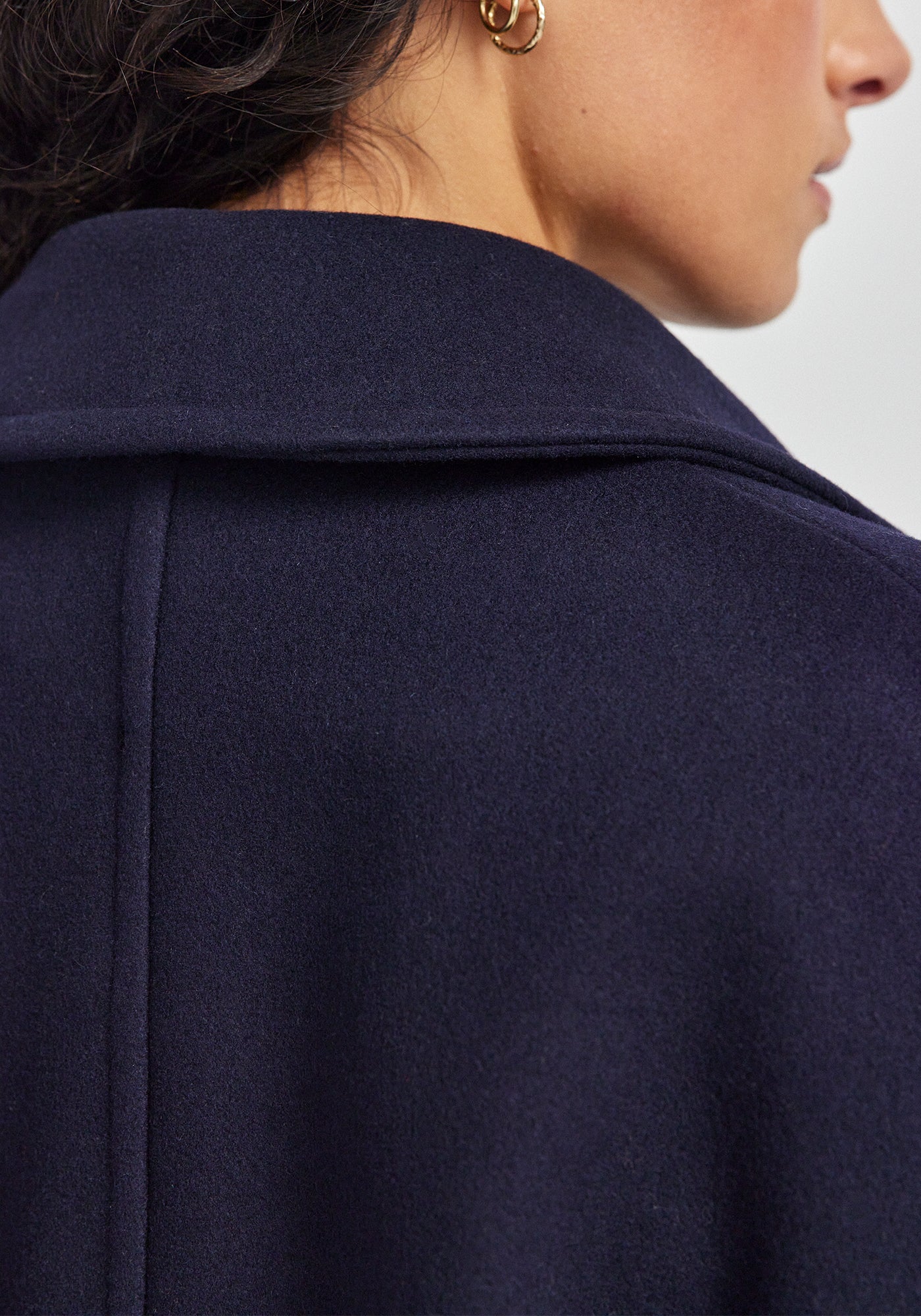 Ivy Jacket - Stormy Sky | 100% Wool | Cropped Winter Jacket | Made