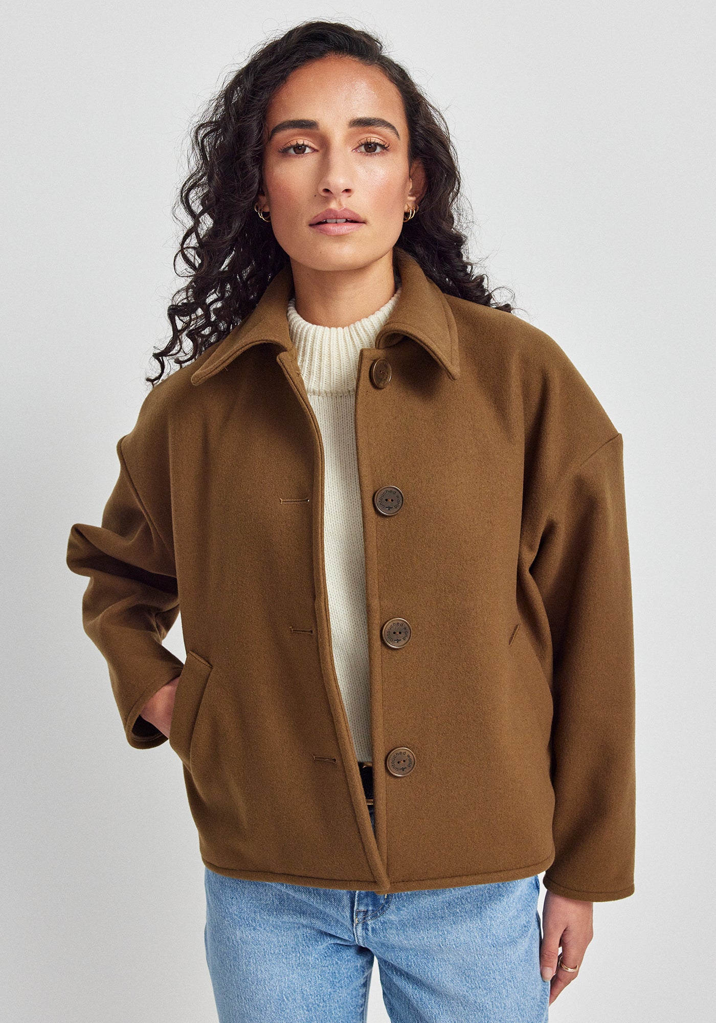 ジャケット・アウター LIDNM WOOL MILLED IVY JACKET LIDNM（リドム）の「WOOL MILLED IVY JACKET（テーラードジャケット