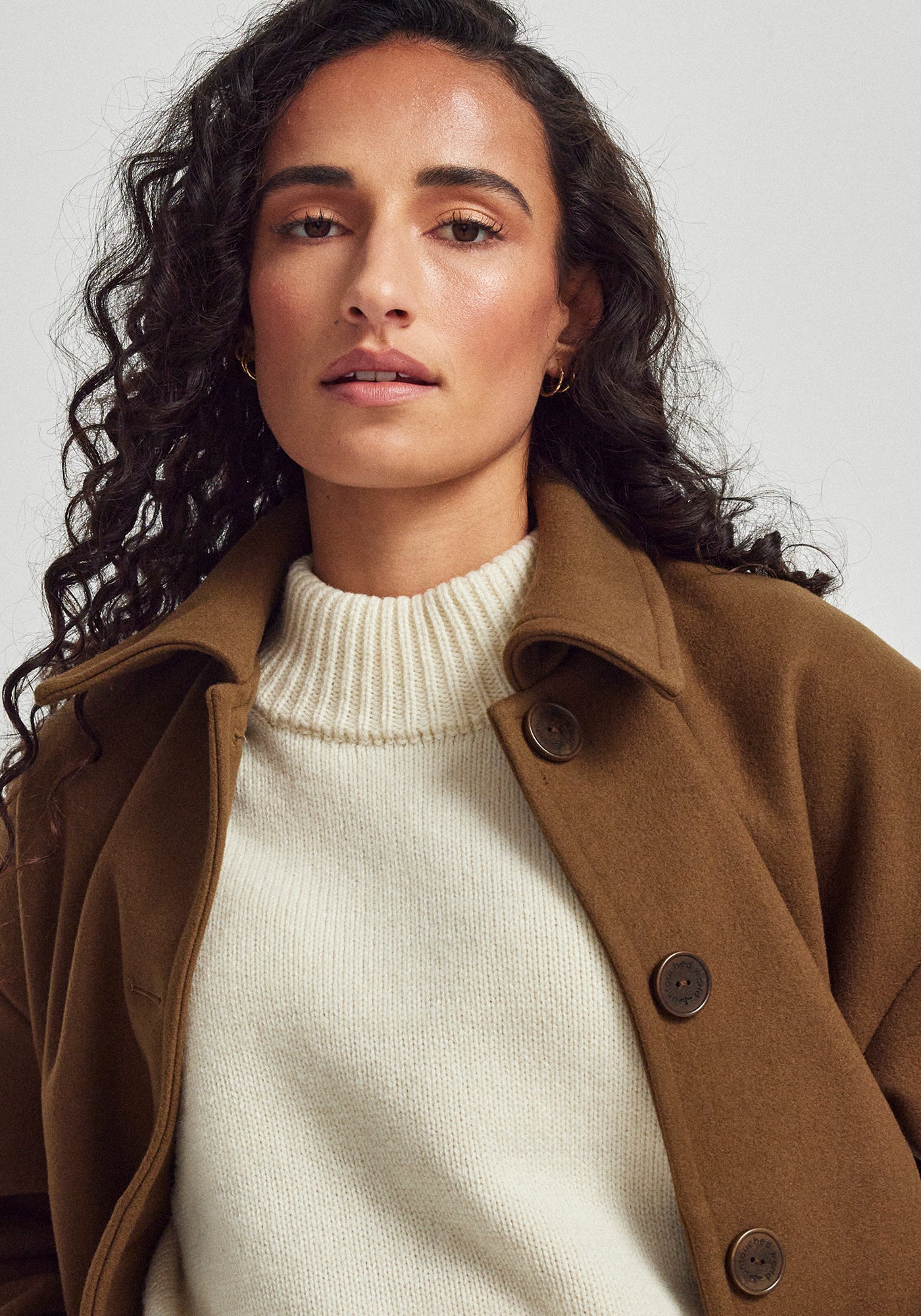 Ivy Jacket - Truffle | 100% Wool | Boxy Fit Layer | Made in New