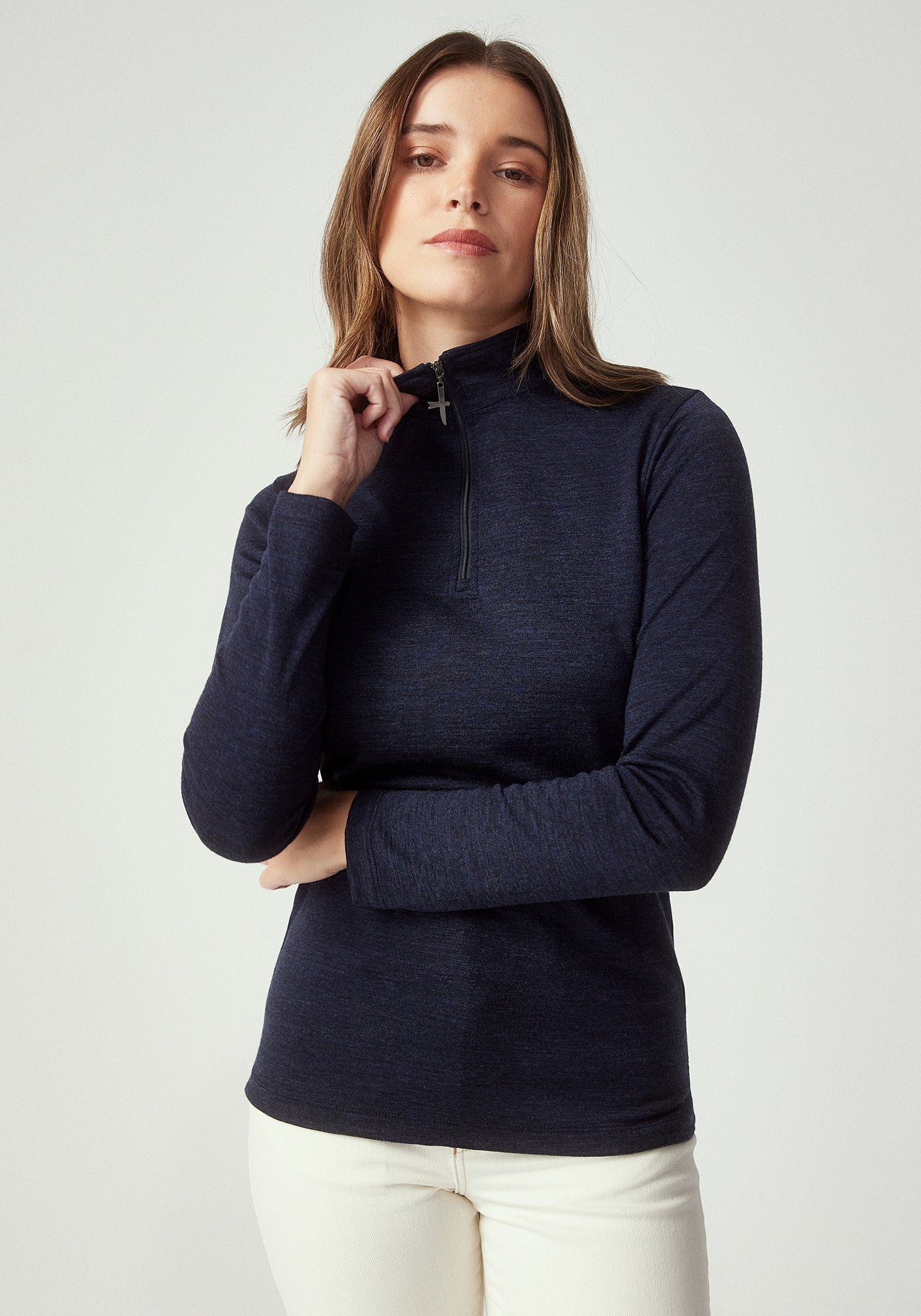 Mountainsilk Half Zip - Dark Navy – Untouched World