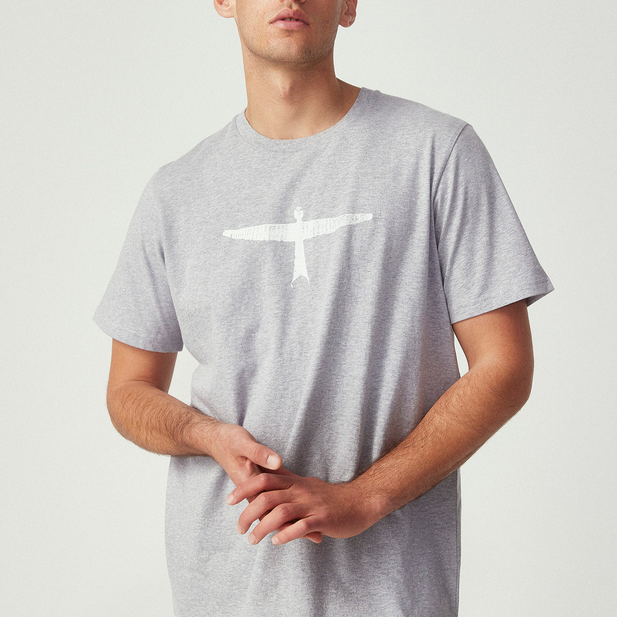 Mens Project U Tee - Grey/White – Untouched World