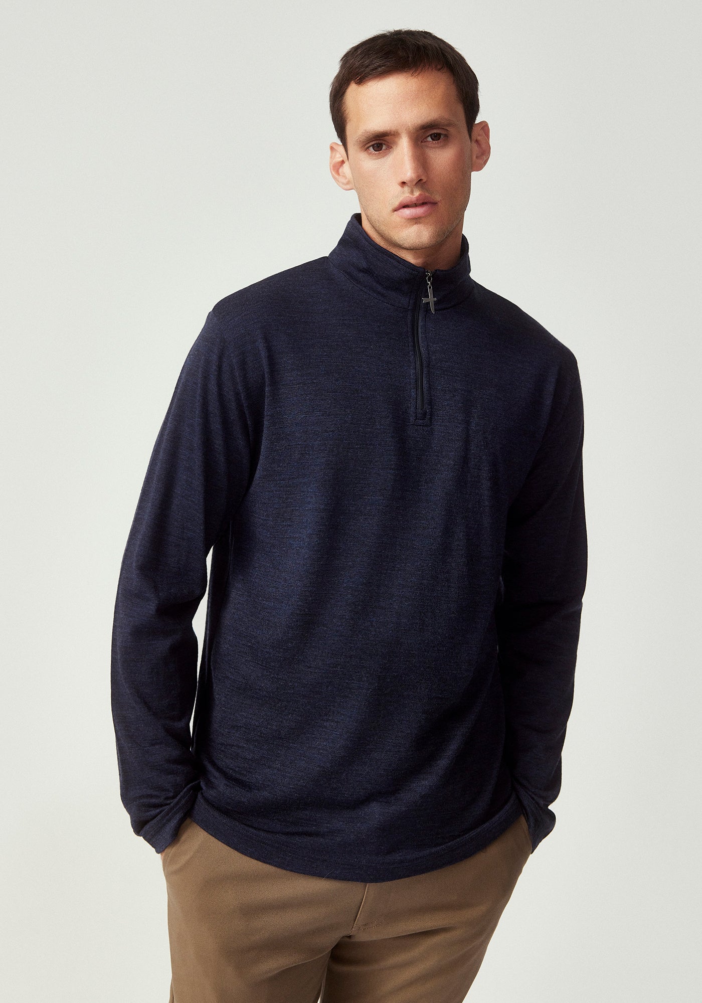 Pua Zip Shirt - Dark Navy – Untouched World