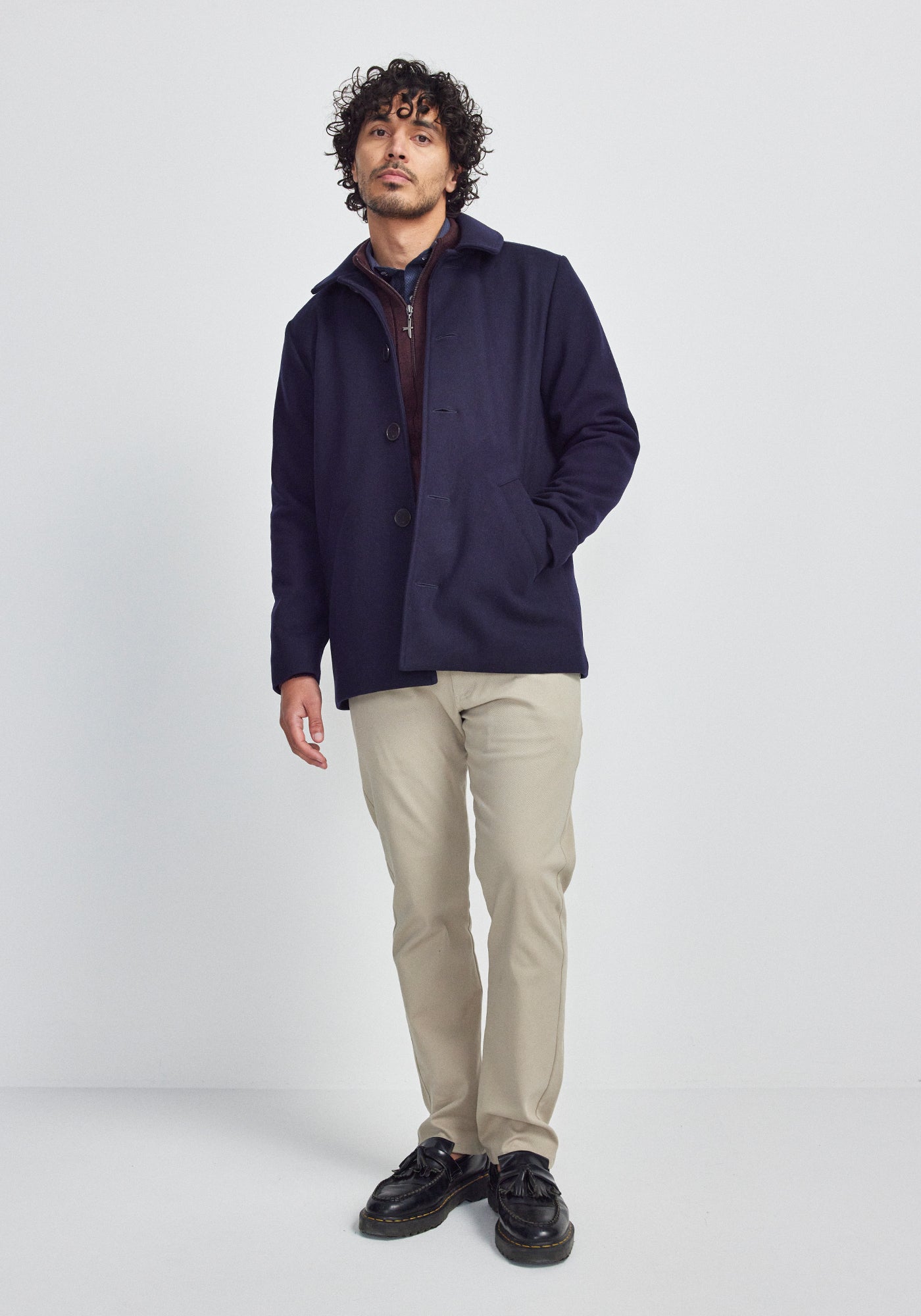 Zayn Coat - Stormy Sky | 100% Wool with Bemberg Lining | Made in